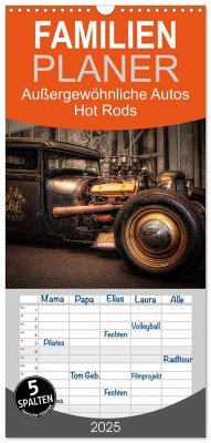 Familienplaner 2025 - Außergewöhnliche Autos - Hot Rods mit 5 Spalten (Wandkalender, 21 x 45 cm) CALVENDO - Calvendo;Swierczyna, Eleonore