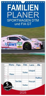 Familienplaner 2025 - SPORTWAGEN DTM und FIA GT mit 5 Spalten (Wandkalender, 21 x 45 cm) CALVENDO