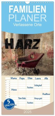 Familienplaner 2025 - Verlassene Orte im Harz mit 5 Spalten (Wandkalender, 21 x 45 cm) CALVENDO - Calvendo;Buchspies, Carina