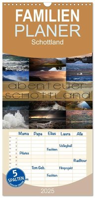 Familienplaner 2025 - Abenteuer Schottland mit 5 Spalten (Wandkalender, 21 x 45 cm) CALVENDO - Calvendo;Cross, Martina