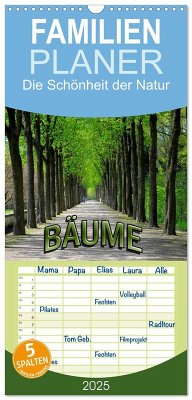 Familienplaner 2025 - Bäume 2025 mit 5 Spalten (Wandkalender, 21 x 45 cm) CALVENDO - Calvendo;Geduldig, Bildagentur