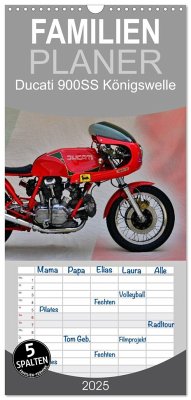 Familienplaner 2025 - Ducati 900SS Königswelle mit 5 Spalten (Wandkalender, 21 x 45 cm) CALVENDO