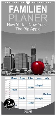 Familienplaner 2025 - New York ¿ The Big Apple mit 5 Spalten (Wandkalender, 21 x 45 cm) CALVENDO - Calvendo;Härlein, Peter