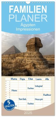 Familienplaner 2025 - Ägypten - Impressionen mit 5 Spalten (Wandkalender, 21 x 45 cm) CALVENDO