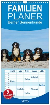 Familienplaner 2025 - Berner Sennenhund 2025 mit 5 Spalten (Wandkalender, 21 x 45 cm) CALVENDO