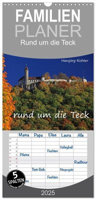 Familienplaner 2025 - Rund um die Teck mit 5 Spalten (Wandkalender, 21 x 45 cm) CALVENDO