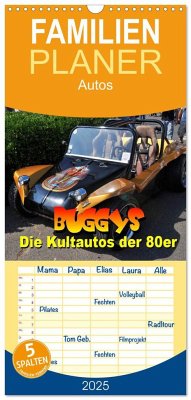 Familienplaner 2025 - Buggys - die Kultautos der 80er mit 5 Spalten (Wandkalender, 21 x 45 cm) CALVENDO