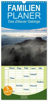 Familienplaner 2025 - Das Zittauer Gebirge - mit 5 Spalten (Wandkalender, 21 x 45 cm) CALVENDO