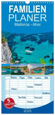 Familienplaner 2025 - Mallorca - Ahoi mit 5 Spalten (Wandkalender, 21 x 45 cm) CALVENDO