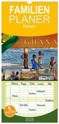 Familienplaner 2025 - Reise durch Afrika - Ghana mit 5 Spalten (Wandkalender, 21 x 45 cm) CALVENDO