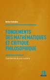Fondements des mathematiques et critique philosophique (eBook, PDF)