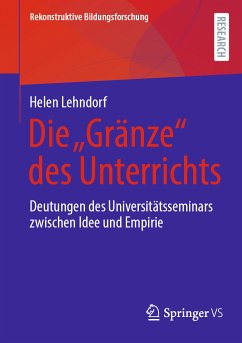 Die „Gränze“ des Unterrichts (eBook, PDF) - Lehndorf, Helen