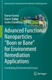 Advanced Functional Nanoparticles &quote;Boon or Bane&quote; for Environment Remediation Applications