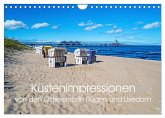 Küstenimpressionen von den Ostseeinseln Rügen und Usedom (Wandkalender 2025 DIN A4 quer), CALVENDO Monatskalender