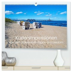 Küstenimpressionen von den Ostseeinseln Rügen und Usedom (hochwertiger Premium Wandkalender 2025 DIN A2 quer), Kunstdruck in Hochglanz