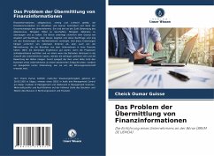 Das Problem der Übermittlung von Finanzinformationen - GUISSE, Cheick Oumar