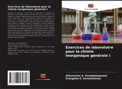Cover Exercices de laboratoire pour la chimie inorganique générale I