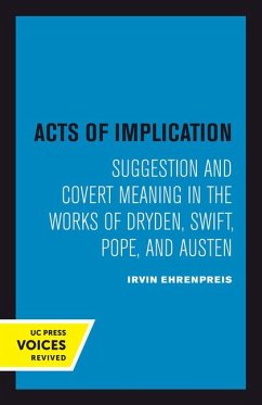 Acts of Implication - Ehrenpreis, Irvin