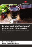 Drying and vinification of grapes and blueberries