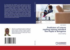 Predictors of Leisure reading among standard five Pupils in Bungoma - SIROR, EDITH
