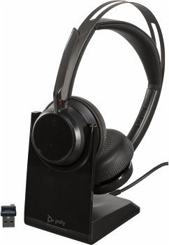 Poly Voyager Focus 2 UC USB-A mit Ladestation on-ear