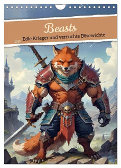 Beasts - Edle Krieger und verruchte Bösewichte (Wandkalender 2025 DIN A4 hoch), CALVENDO Monatskalender - Calvendo;pixs:sell