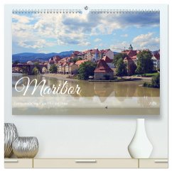 Maribor - Entspannde Stadt am Ufer der Drau (hochwertiger Premium Wandkalender 2025 DIN A2 quer), Kunstdruck in Hochglanz