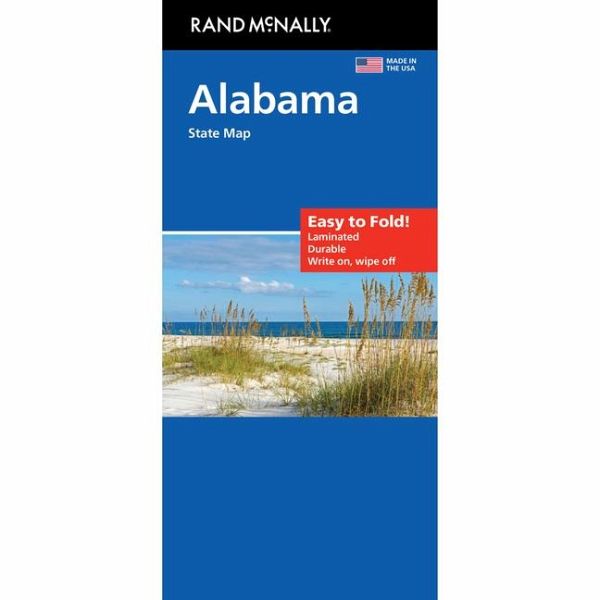 Rand McNally Easy to Fold: Alabama State Laminated Map