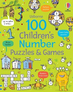 Cover 100 Children's Number Puzzles and Games