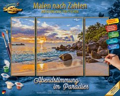 Schipper 609260906 - Malen nach Zahlen, Abendstimmung im Paradies, Triptychon, 50 x 80 cm