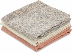 Mulltücher 3-Pack Mix - 55x55cm - Lovely Leaves