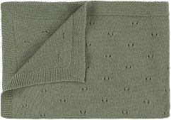 Strickdecke - 75x100cm - Olive