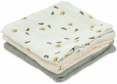 Mulltücher 3-Pack Mix - 55x55cm - Friendly Vegetab Mulltücher 3-Pack Mix - 55x55cm - Friendly Vegetab