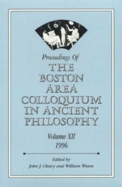 Cover Proceedings of the Boston Area Colloquium in Ancient Philosophy