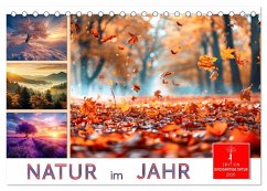 Natur im Jahr (Tischkalender 2025 DIN A5 quer), CALVENDO Monatskalender - Calvendo;Roder, Peter