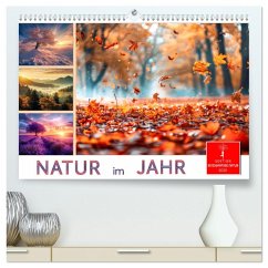 Natur im Jahr (hochwertiger Premium Wandkalender 2025 DIN A2 quer), Kunstdruck in Hochglanz