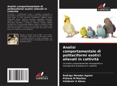 Analisi comportamentale di psittaciformi esotici allevati in cattività - Mendes Aguiar, Rodrigo;Martins, Poliana M;Abreu, Valdemir A