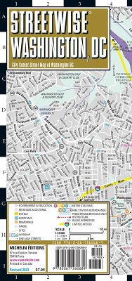 Streetwise Washington DC Map - Laminated City Center Street Map of Washington, DC - Michelin