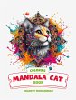 Mandala Cat Coloring - Bild 1