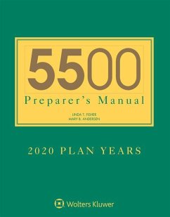 Cover 5500 Preparer's Manual for 2020 Plan Years