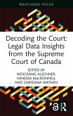 Decoding the Court: Legal Data Insights from the Supreme Court of Canada (eBook, PDF)