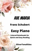 Ave Maria Easy Piano Sheet Music with Colored Notation (fixed-layout eBook, ePUB)