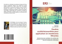 Poudres cordiérite/anorthite pour application en membranes filtrantes - Misrar, Wafa;Saadi, Latifa;Loutou, Mohamed