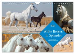 White Horses in Splendor (Wall Calendar 2025 DIN A4 landscape), CALVENDO 12 Month Wall Calendar - Waurick, Kerstin