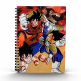 Dragon Ball Notizbuch mit 3D-Effekt Goku vs Vegeta