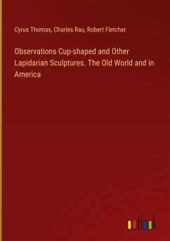 Observations Cup-shaped and Other Lapidarian Sculptures. The Old World and in America
