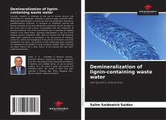 Demineralization of lignin-containing waste water - Saidov, Salim Saidowich