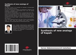 Synthesis of new analogs of Kapah - Izatullaev, Sarvar Abdumonnonovich