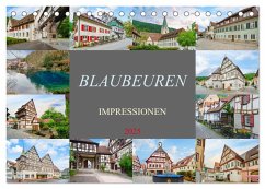 Blaubeuren Impressionen (Tischkalender 2025 DIN A5 quer), CALVENDO Monatskalender