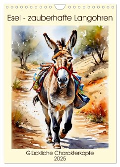 Esel - zauberhafte Langohren (Wandkalender 2025 DIN A4 hoch), CALVENDO Monatskalender